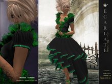 Ecarlate - Mandy - Green * Dress Gown Formal * Robe