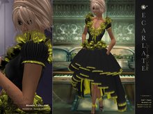 Ecarlate - Mandy - Yellow * Dress Gown Formal * Robe