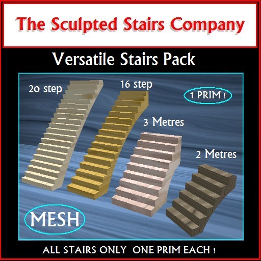 STAIRS; VERSATILE STAIRS PACK MESH BOXED