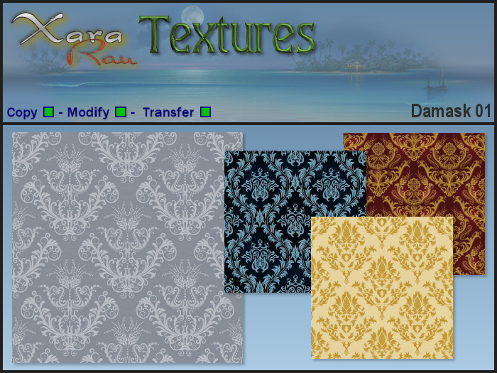 XR Textures - Damask 01