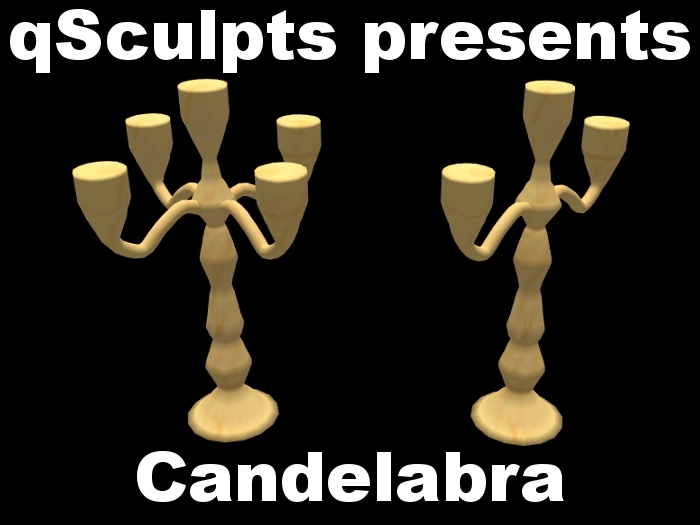 qSculpt - Sculpted Candelabra !! FULL PERM !!