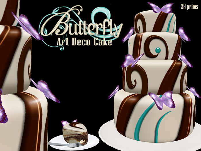 Butterfly Art Deco Cake