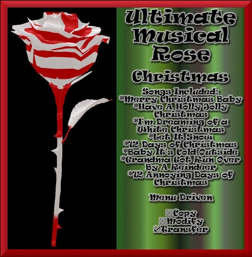Ultimate Musical Rose - Christmas 