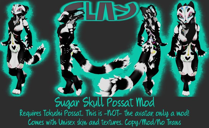 CLAY - Sugar Skull  Possat Mod
