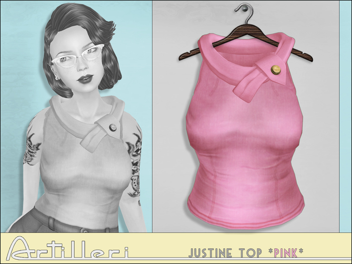 /artilleri/ Justine top *pink*