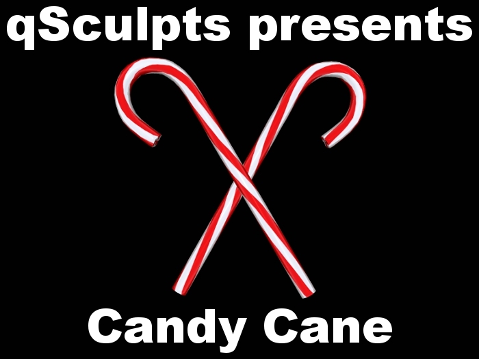 qSculpt - Sculpted Candy Cane !! FULL PERM !!