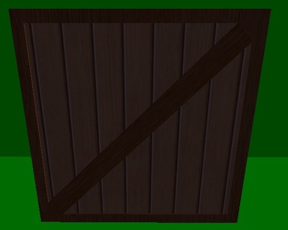 simple barn door with full perms (looks very nice!)