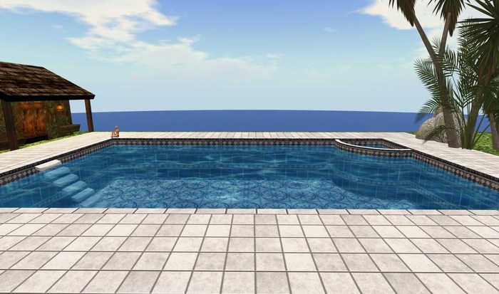 blue swimming pool pack