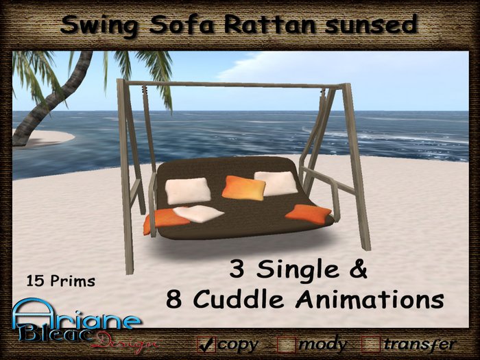 Swing Sofa Rattan --- Cuddle Animations --- sunsed
