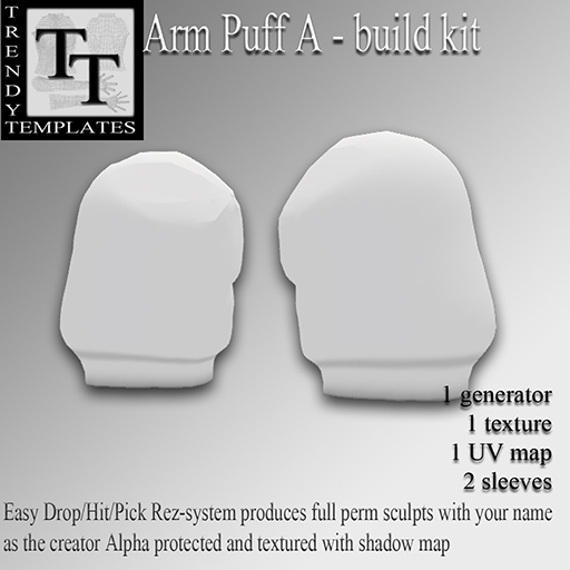 .:TT:. Sculpted Arm Puff A - building kit