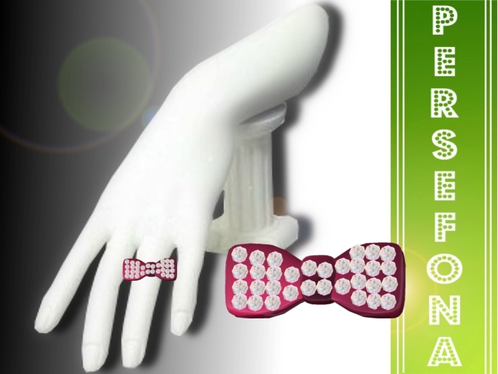 Persefona Ribbon Ring Pink 