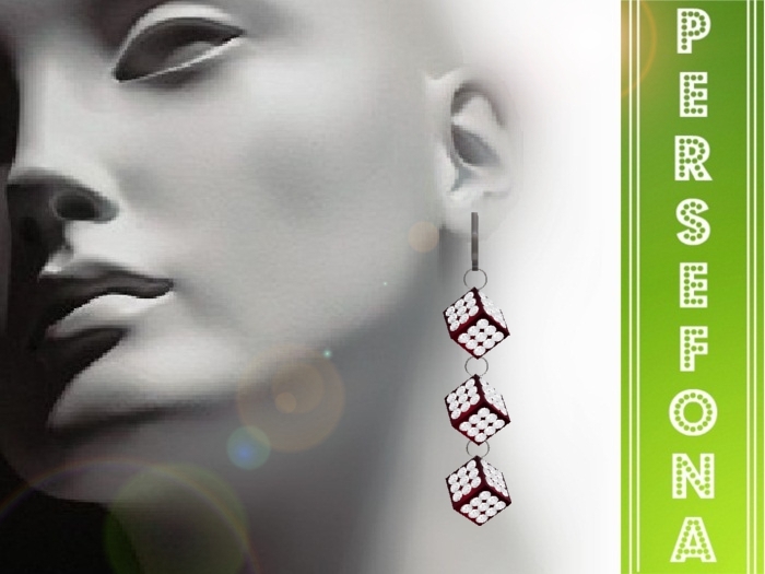 Persefona Fashion Red  Earrings 