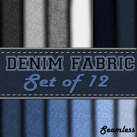Denim Fabric Collection - Blue (Seamless)