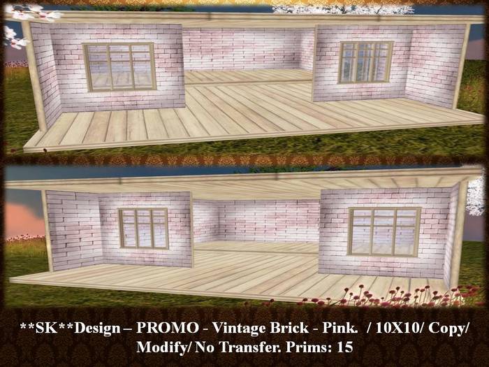 **SK**Design - Vintage Brick - Pink