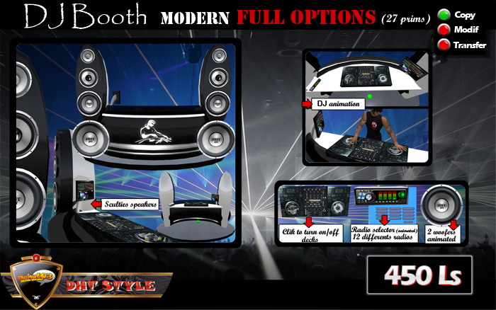 DJ Booth modern full options by DHT Style