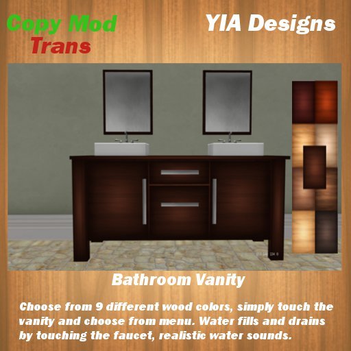 Bathroom Vanity 2 Sinks