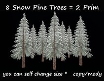 8 snow pine trees (for landscaping cave grotto waterfall winter forest ice tree plant pine landscaping garden home )