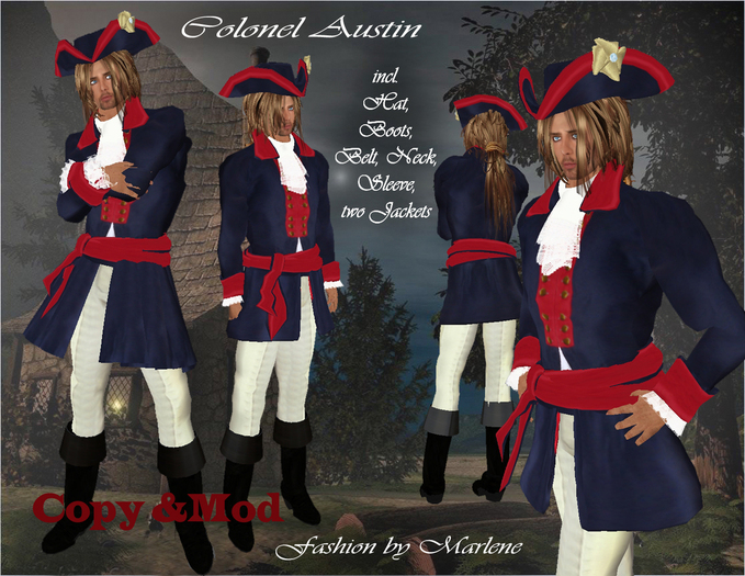 copy&mod *MG Colonel Austin, Captain, elegance men,