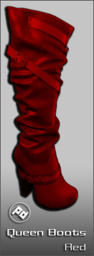 ::Poised:: Queen Boots Red