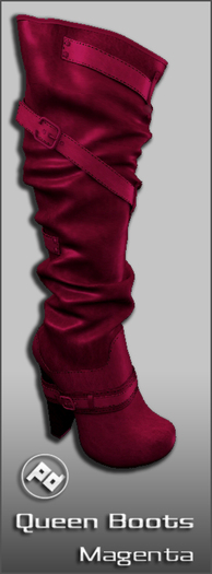 ::Poised:: Queen Boots Magenta