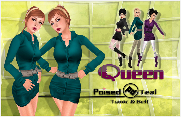 ::Poised:: Queen Tunic Teal
