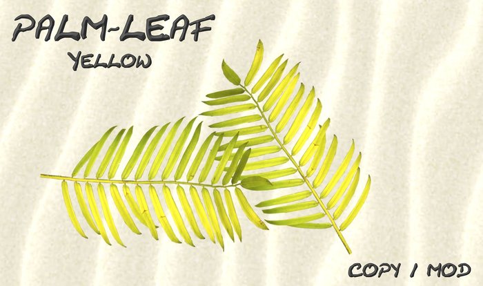 Palm Leaf  yellow