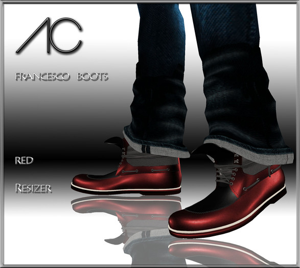 Asteria Creations - Francesco Boots Men RED