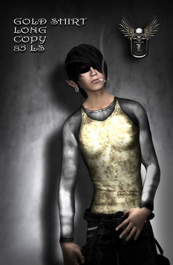 PIXLIGHTS FACTORY Gold shirt
