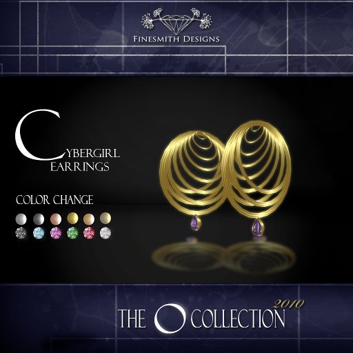 F I N E S M I T H - Ocollection cybergirl earrings