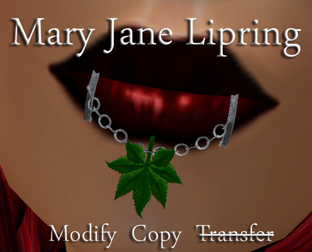 .:harmless INK:. Mary Jane Lip Ring