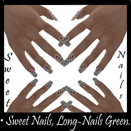 Long-nails White 5, Butterfly Collection