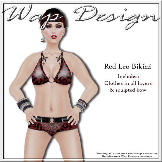 [WAP Design] Red Leo Bikini
