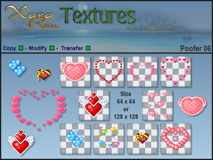 XR Textures - Poofer - Emiter 06 Hearts