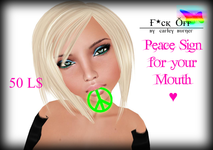 Peace Sign for your Mouth