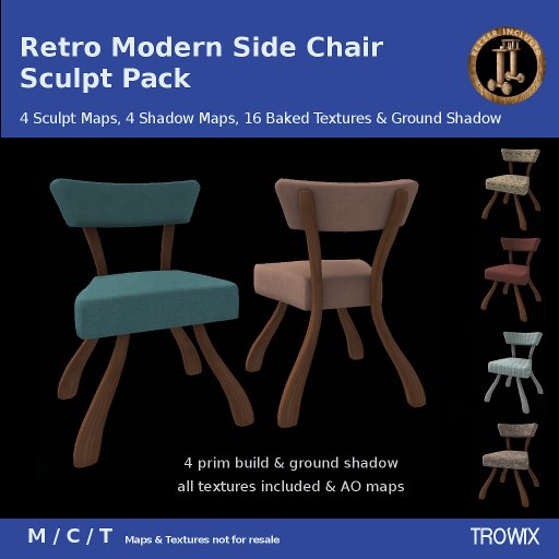 Trowix - Retro Side Chair Sculpt Pack
