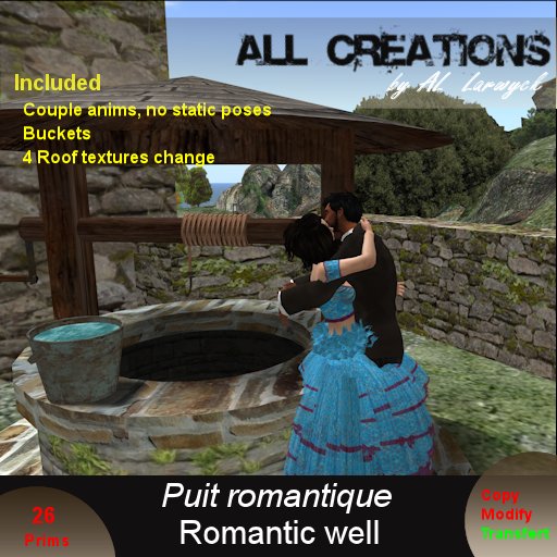 romantic well  with couple anim (Boxed) 