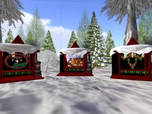 RB - CA " Xmas Market Stand Deluxe w, Sound & Slideshow "