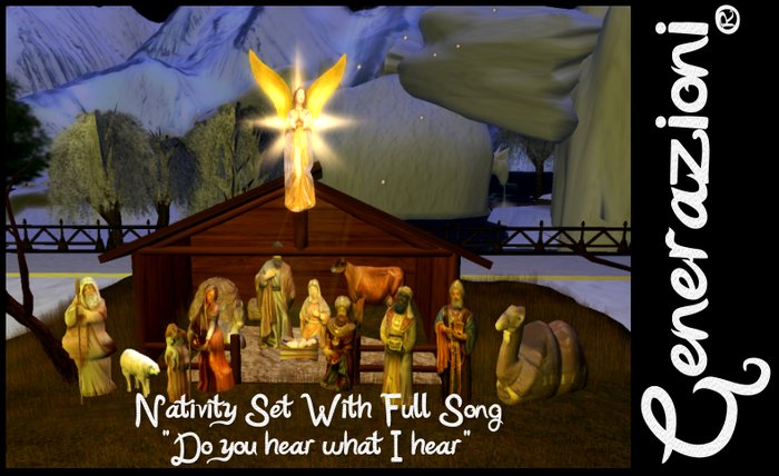 75% off Sculpted Nativity Set With Full Song