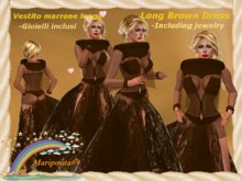 Long Brown Dress(Vestito marrone lungo)