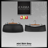 Karma - Mini jupe Grise