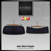 Karma - Mini Skirt - Purple