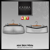 Karma - Mini Skirt White