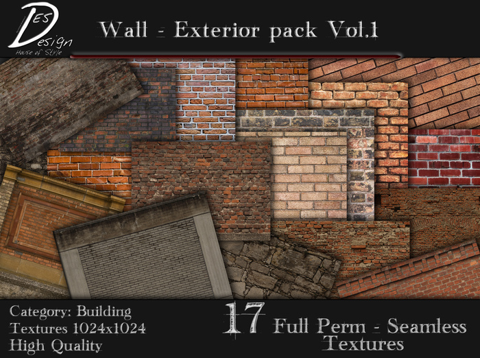 *ES* Exterior Wall textures Vol.1