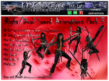 ~ Medusa weapons ~ RightDual Sword Animations Pack 3 (Boxed)