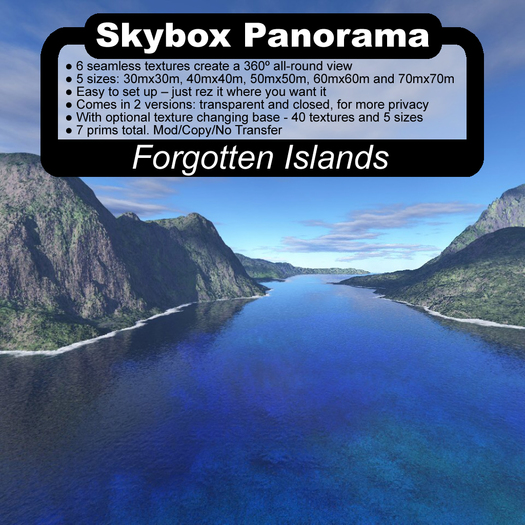 Panoramic Skybox Privacy Screens - Forgotten Islands |Panoramic|Panoramic