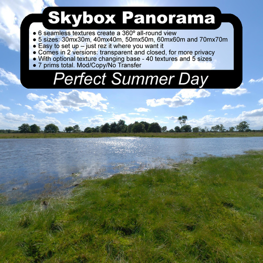 Panoramic Skybox Privacy Screens - Perfect Summer Day |Panoramic|Panoramic