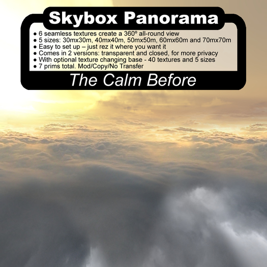 Panoramic Skybox Privacy Screens - The Calm Before |Panoramic|Panoramic