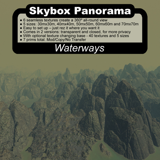Panoramic Skybox Privacy Screens - Waterways |Panoramic|Panoramic