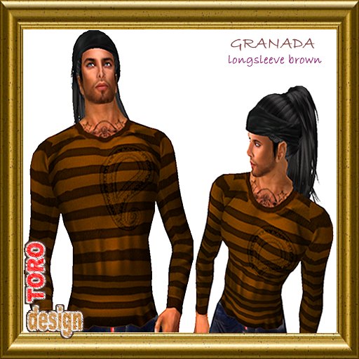 Longsleeve shirt Granada  BROWN