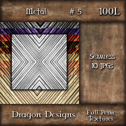 Dragon Designs Seamless Metal Textures - 5